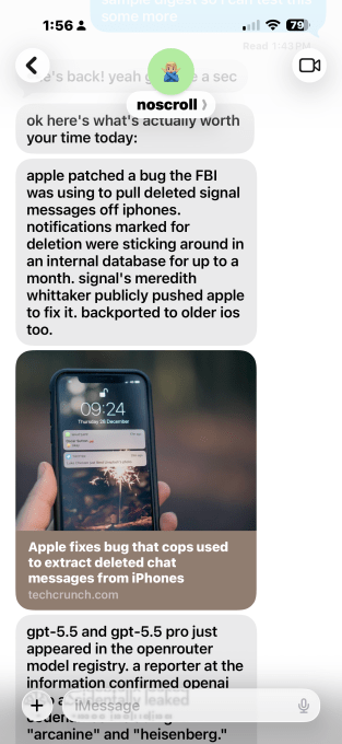 Meet Noscroll, an AI bot that does your doomscrolling for you