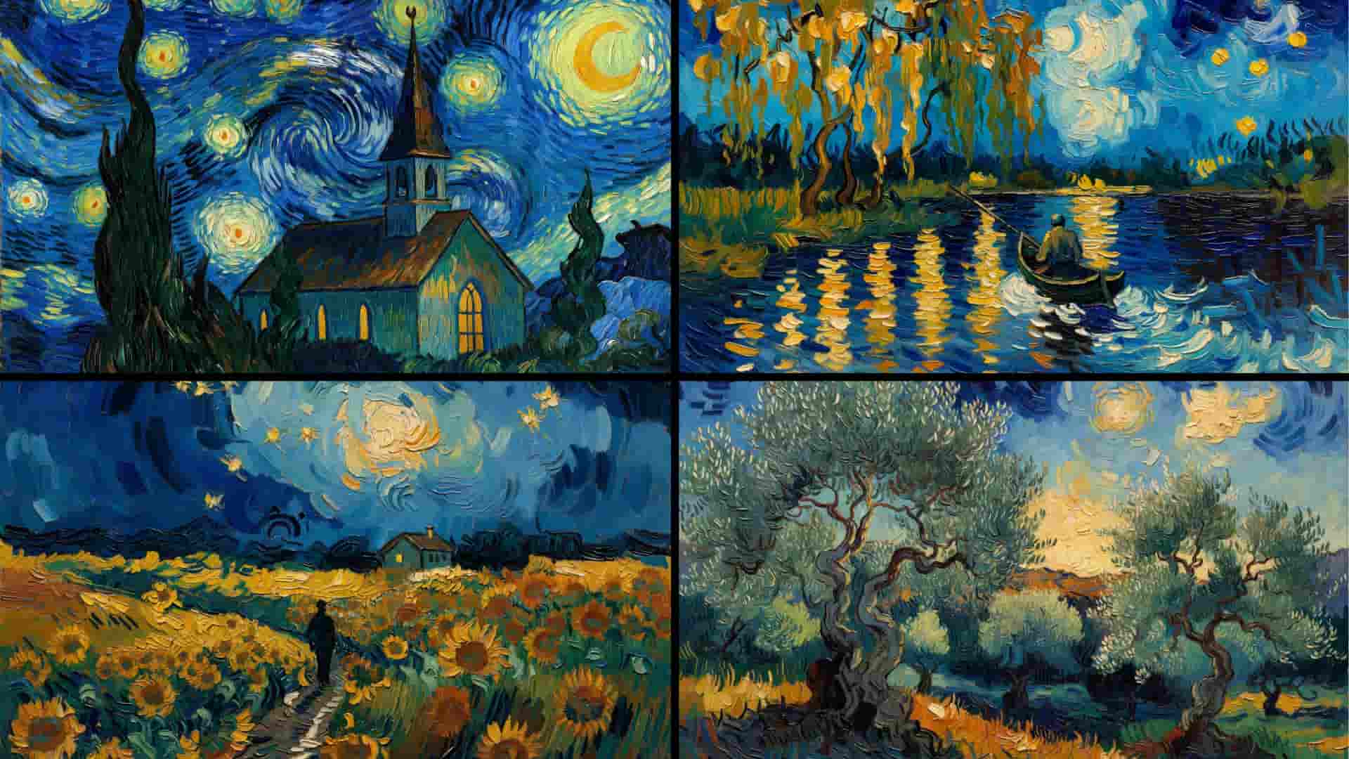 Van Gogh style art example