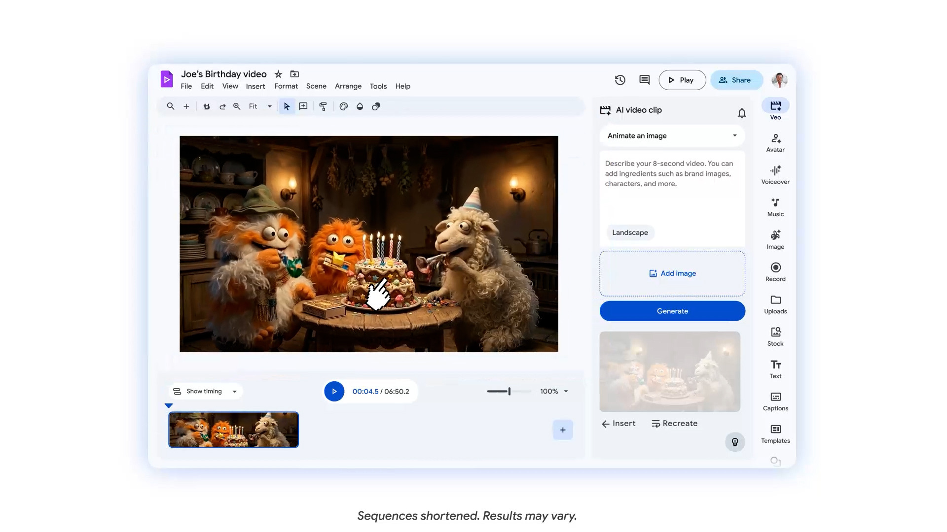 Google now lets you direct avatars through prompts in its Vids app